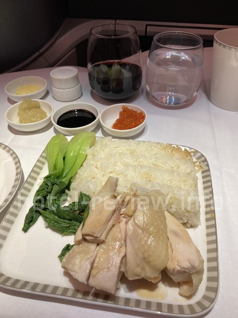 シンガポール航空ビジネスクラス食事