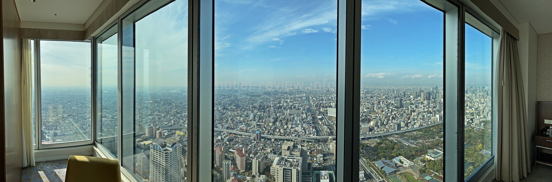 大阪マリオット都ホテルからの眺望