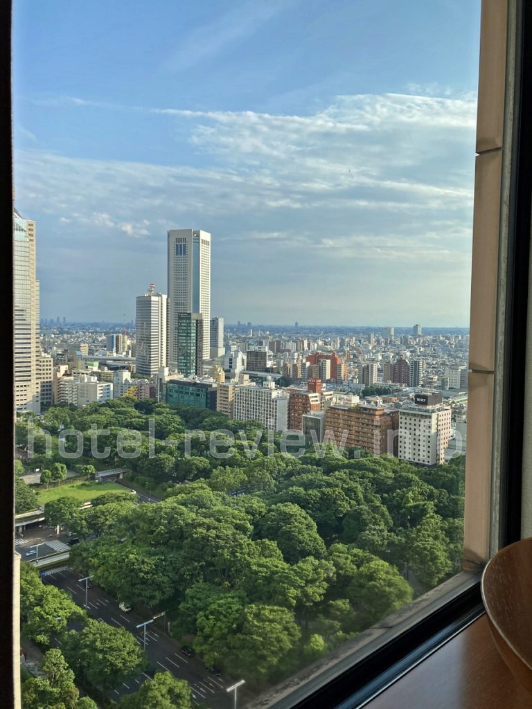 ハイアット東京の部屋からの眺望