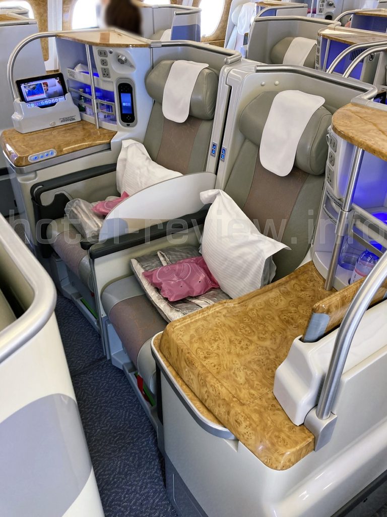 エミレーツ航空A380ビジネスクラスの座席