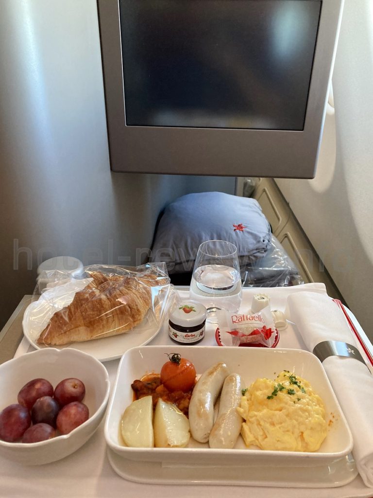 香港航空ビジネスクラスの機内食