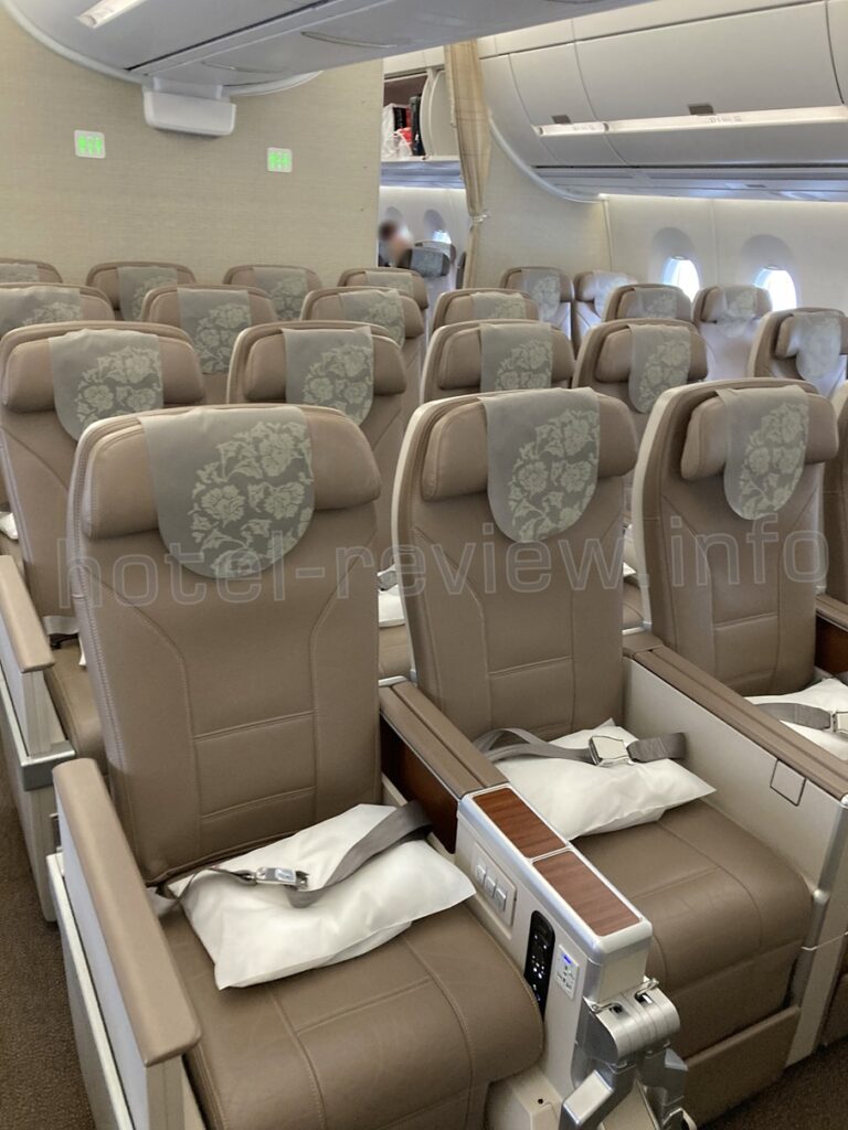 中国東方航空のプレミアムエコノミークラス座席