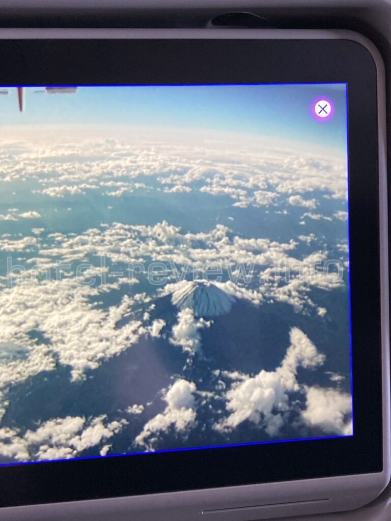 機外カメラから見た富士山