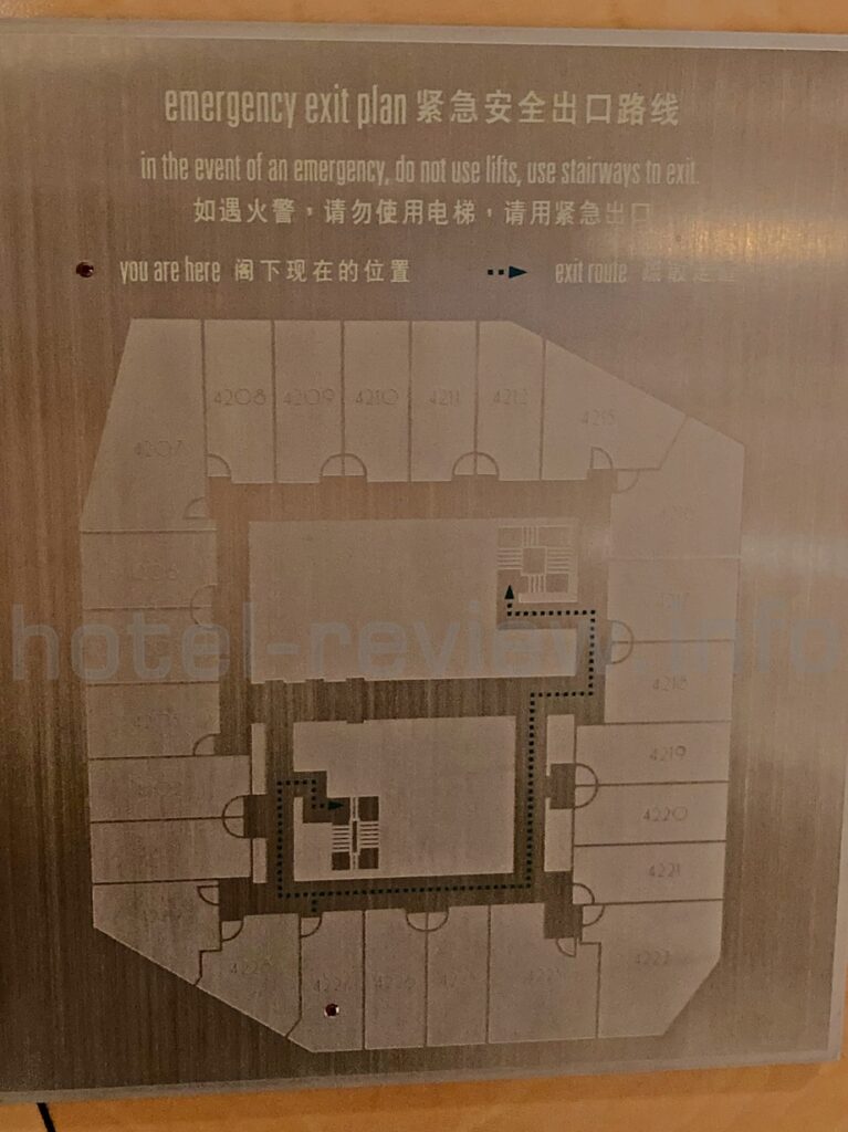 リッツカールトン上海浦東ホテルのフロアプラン