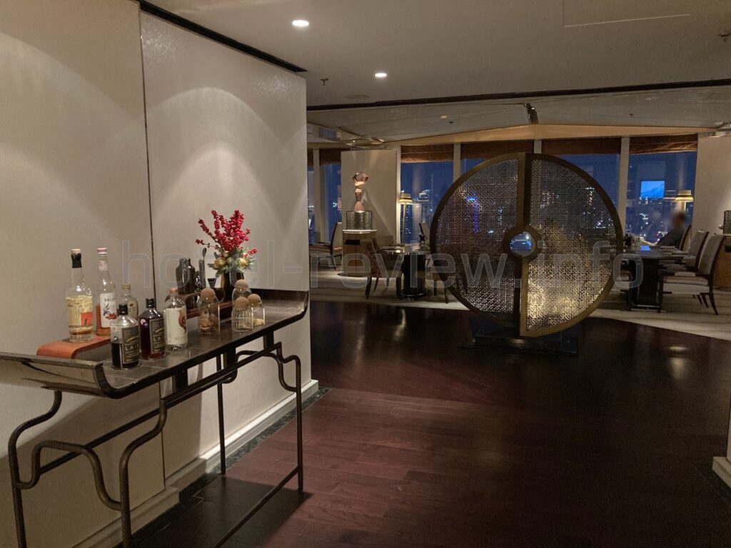 リッツカールトン上海浦東ホテルのエグゼクティブラウンジ