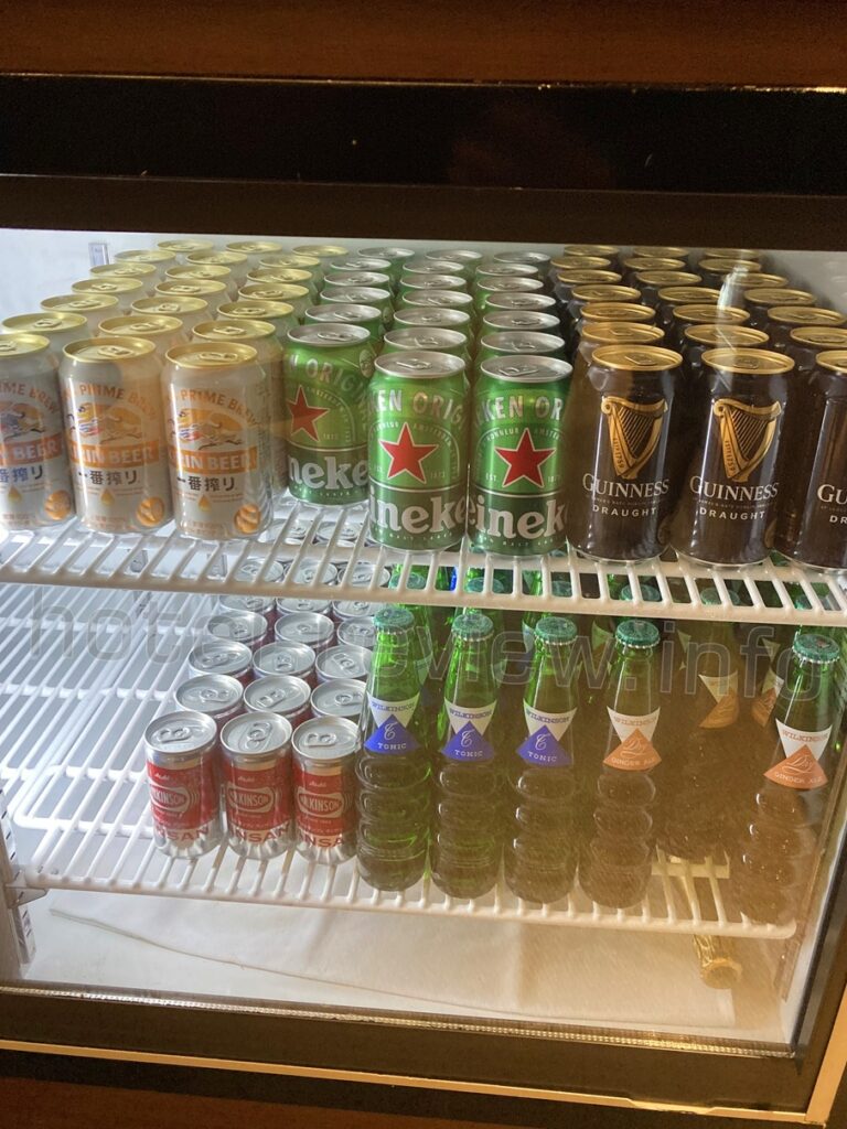 横浜ベイシェラトンのクラブラウンジのドリンク