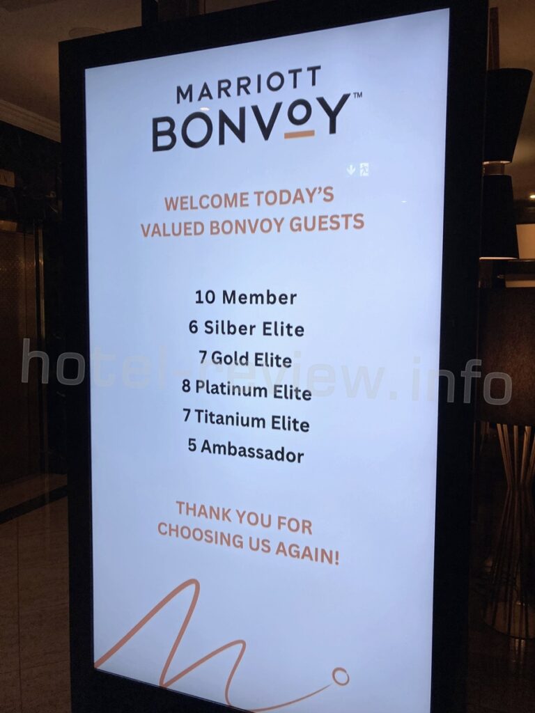 ハンブルクマリオットホテルのエリート宿泊者数