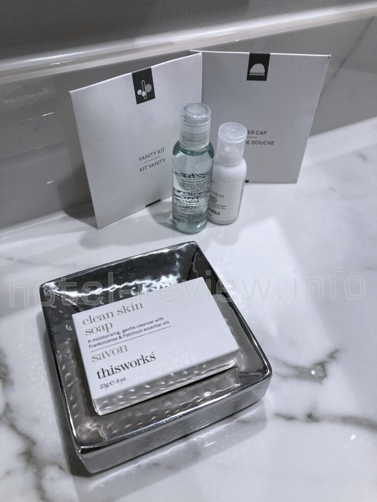 ハンブルクマリオットホテルのバスアメニティ