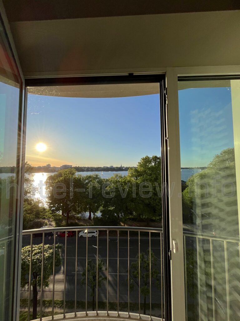 ルメリディアンハンブルグの客室からの眺め