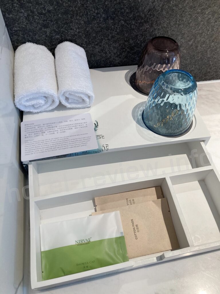 コートヤード厦門の客室バスアメニティ