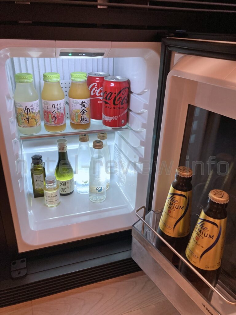 ホテル虎ノ門ヒルズの冷蔵庫中身