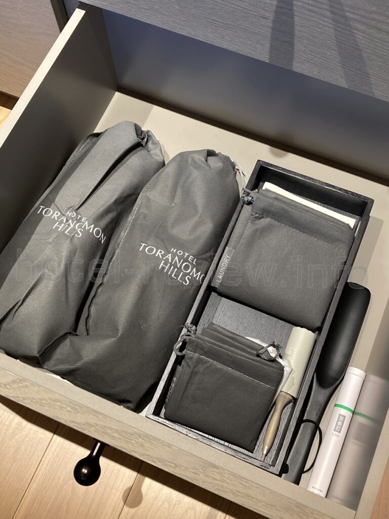 ホテル虎ノ門ヒルズの客室アメニティ