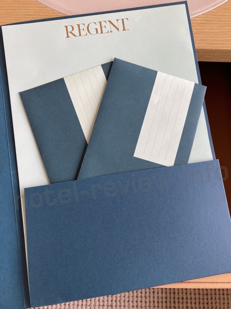 リージェント香港の客室アメニティ