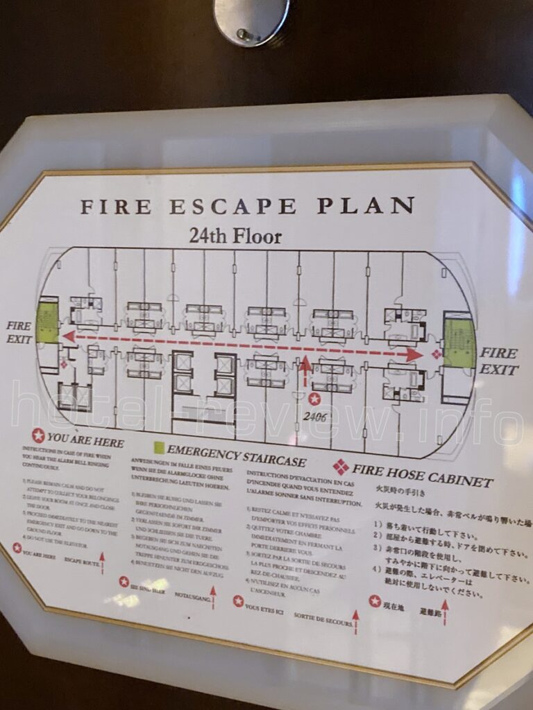 アテネホテルバンコクのフロアプラン